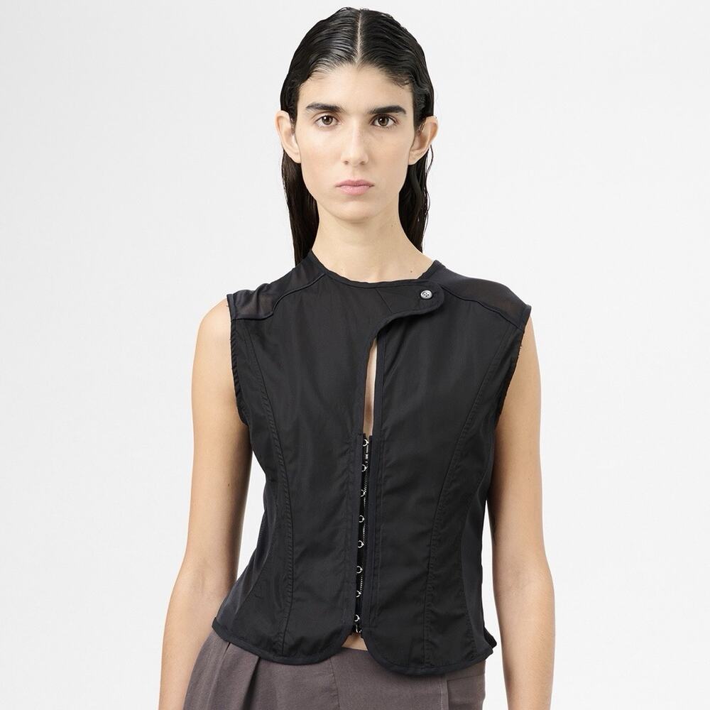 $420 Our Legacy Corset Vest Black All Day Poplin Women’s Size Medium SOLD OUT